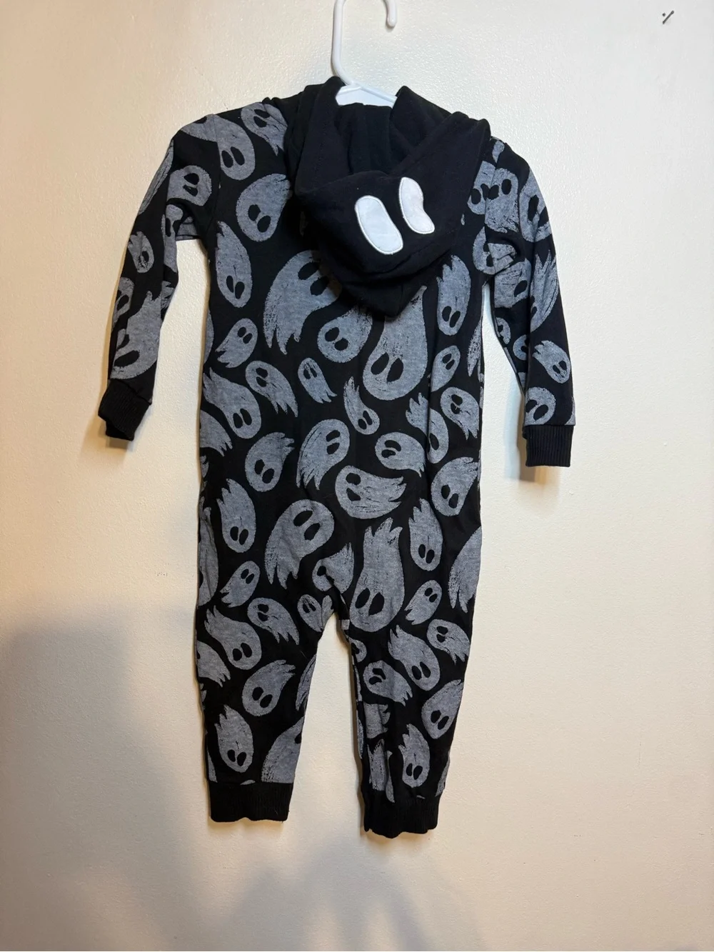 LOT OF 2 Halloween Jumpsuits Outfits Hooded Rompers Toddler Boys 18 Months